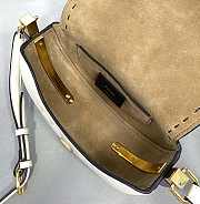 Fendi Moonlight White Leather Bag – 8BT346 - 19×8 ×14 cm - 3