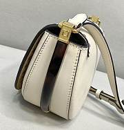 Fendi Moonlight White Leather Bag – 8BT346 - 19×8 ×14 cm - 4
