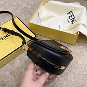 Fendi Moonlight Black Leather Bag – 8BT346 - 19×8 ×14 cm - 5