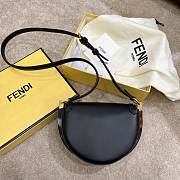 Fendi Moonlight Black Leather Bag – 8BT346 - 19×8 ×14 cm - 4