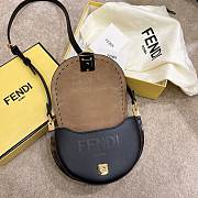 Fendi Moonlight Black Leather Bag – 8BT346 - 19×8 ×14 cm - 2