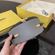 Fendi Moonlight Grey Leather Bag – 8BT346 - 19×8 ×14 cm - 5