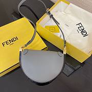 Fendi Moonlight Grey Leather Bag – 8BT346 - 19×8 ×14 cm - 4