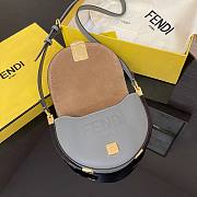 Fendi Moonlight Grey Leather Bag – 8BT346 - 19×8 ×14 cm - 3