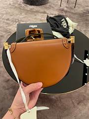 Fendi Moonlight Brown Leather Bag – 8BT346 - 19×8 ×14 cm - 3