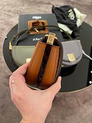 Fendi Moonlight Brown Leather Bag – 8BT346 - 19×8 ×14 cm - 2