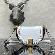 Fendi Moonlight White Leather Bag – 8BT346 – 21x9x14 cm - 1