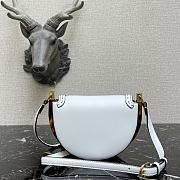 Fendi Moonlight White Leather Bag – 8BT346 – 21x9x14 cm - 2