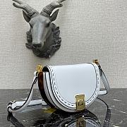 Fendi Moonlight White Leather Bag – 8BT346 – 21x9x14 cm - 4