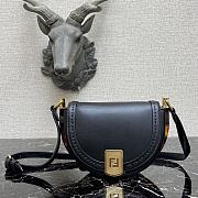 Fendi Moonlight Black Leather Bag – 8BT346 – 21x9x14 cm - 1