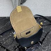 Fendi Moonlight Black Leather Bag – 8BT346 – 21x9x14 cm - 4