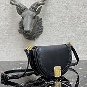 Fendi Moonlight Black Leather Bag – 8BT346 – 21x9x14 cm - 2