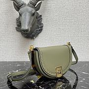 Fendi Moonlight Green Leather Bag – 8BT346 – 21x9x14 cm - 4