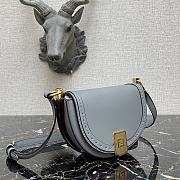 Fendi Moonlight Grey Leather Bag – 8BT346 – 21x9x14 cm - 4