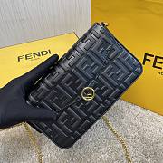 Fendi Wallet On Chain With Pouches Black Leather Mini-Bag – 8BS032 – 21.5×13×3 cm - 6