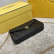 Fendi Wallet On Chain With Pouches Black Leather Mini-Bag – 8BS032 – 21.5×13×3 cm - 4