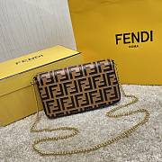 Fendi Wallet On Chain With Pouches Brown Leather Mini-Bag – 8BS032 – 21.5×13×3 cm - 5