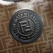 Fendi Capsule Shopping Bag Brown Cloth With Glazed Fabric Material – 41×34×12 cm - 2