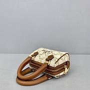 Celine Mini Boston Embroidery Presbyopia White -  60043 – 14x11x7.5 Cm - 5