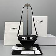 Celine Triangle Bag All-Leather Black - 60119 – 21x15x14 cm - 1