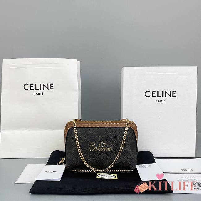 Celine Chain Bag - 60747 –17x10x9 cm - 1