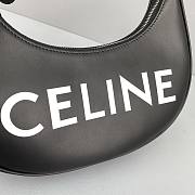 Celine Ava Bag In Smooth Calfskin With Celine Print Black - 60054 – 25x14x7 cm - 3