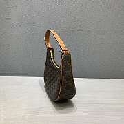 Celine Ava Bag In Triomphe Canvas And Calfskin Presbyopia Brown - 60054 – 25x14x7 cm - 3