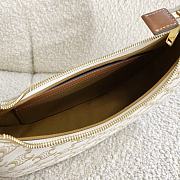 Celine Ava Bag In Triomphe Canvas And Calfskin Presbyopia White - 60054 – 23x14x7 cm - 5