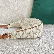 Celine Ava Bag In Triomphe Canvas And Calfskin Presbyopia White - 60054 – 23x14x7 cm - 3