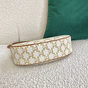 Celine Ava Bag In Triomphe Canvas And Calfskin Presbyopia White - 60054 – 23x14x7 cm - 2