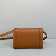 Celine Triomphe Arch Clasp Flap Bag Brown - 60173 – 21x15x4.5 cm - 5