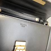 Celine Triomphe Arch Clasp Flap Bag Black - 60173 – 21x15x4.5 cm - 5