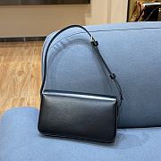 Celine Triomphe Shoulder Bag In Shiny Calfskin Black – 20×10×4 cm - 3