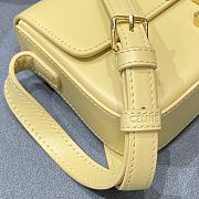 Celine Triomphe Shoulder Bag In Shiny Calfskin Yellow – 20×10×4 cm - 2