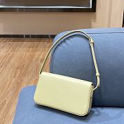 Celine Triomphe Shoulder Bag In Shiny Calfskin Yellow – 20×10×4 cm - 4