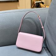 Celine Triomphe Shoulder Bag In Shiny Calfskin Pink – 20×10×4 cm - 4