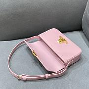 Celine Triomphe Shoulder Bag In Shiny Calfskin Pink – 20×10×4 cm - 2