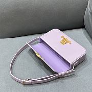 Celine Triomphe Shoulder Bag In Shiny Calfskin Purple – 20×10×4 cm - 3