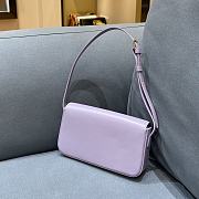 Celine Triomphe Shoulder Bag In Shiny Calfskin Purple – 20×10×4 cm - 6