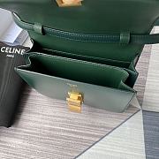 Celine Small Classic Bag In Box Calfskin Green – 11043 - 18x15x6 cm - 3