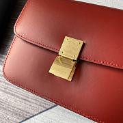 Celine Small Classic Bag In Box Calfskin Red – 11043 - 18x15x6 cm - 3