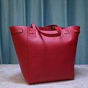 Celine Small Cabas Phantom In Soft Grained Calfskin Red – 189023 – 27x16x30 cm - 3