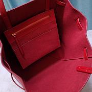 Celine Small Cabas Phantom In Soft Grained Calfskin Red – 189023 – 27x16x30 cm - 5