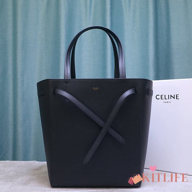 Celine Small Cabas Phantom In Soft Grained Calfskin Black – 189023 – 27x16x30 cm - 1