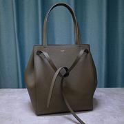 Celine Small Cabas Phantom In Soft Grained Calfskin Laurel Green – 189023 – 27x16x30 cm - 3