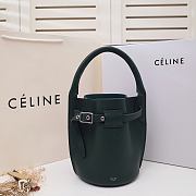 Celine Big Bag Nano Bucket In Supple Grained Calfskin Laurel Green – 187243 – 21x15x15 cm - 1