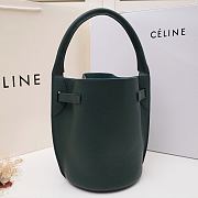 Celine Big Bag Nano Bucket In Supple Grained Calfskin Laurel Green – 187243 – 21x15x15 cm - 4