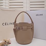 Celine Big Bag Nano Bucket In Supple Grained Calfskin Taupe – 187243 – 21x15x15 cm - 1