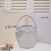 Celine Big Bag Nano Bucket In Supple Grained Calfskin White – 187243 – 21x15x15 cm - 1