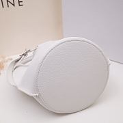 Celine Big Bag Nano Bucket In Supple Grained Calfskin White – 187243 – 21x15x15 cm - 5